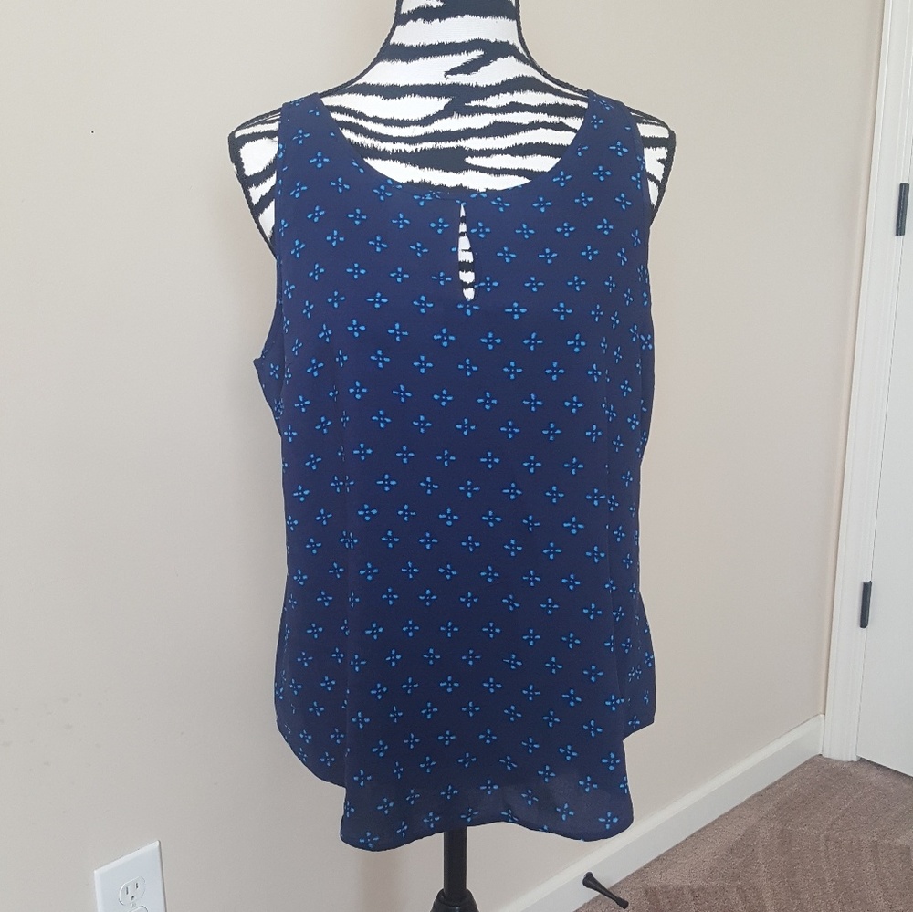 Old Navy Blue Sleevless Blouse